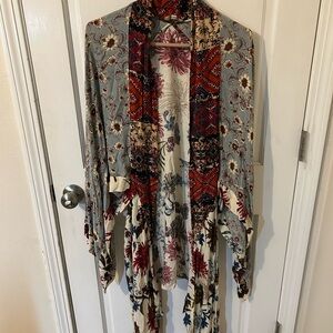 Umgee Multicolor Geometric Kimono